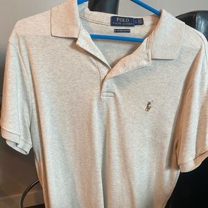 Mens Ralph Lauren Polo Shirt Size L Slim Fit
